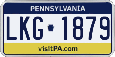 PA license plate LKG1879
