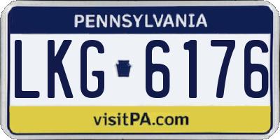 PA license plate LKG6176
