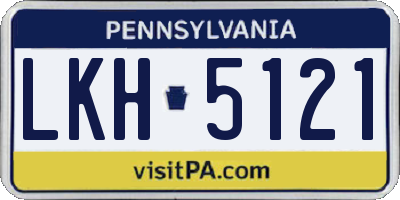 PA license plate LKH5121