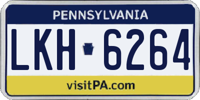 PA license plate LKH6264