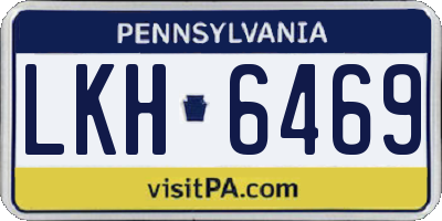 PA license plate LKH6469
