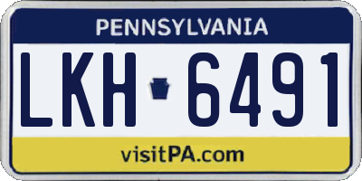 PA license plate LKH6491