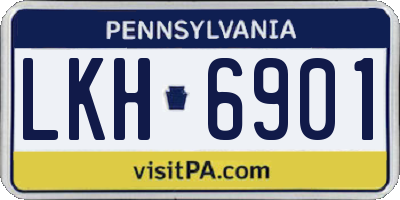 PA license plate LKH6901