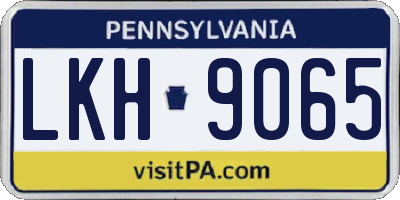 PA license plate LKH9065