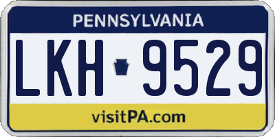 PA license plate LKH9529