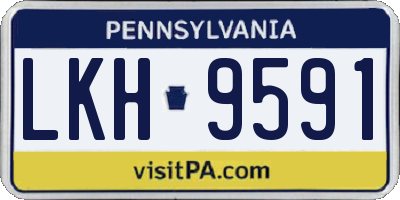 PA license plate LKH9591
