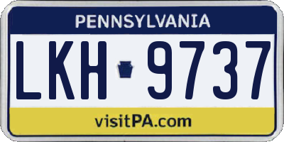 PA license plate LKH9737