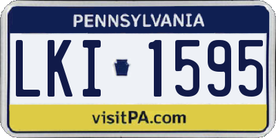 PA license plate LKI1595