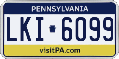 PA license plate LKI6099