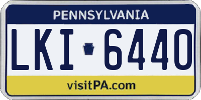 PA license plate LKI6440