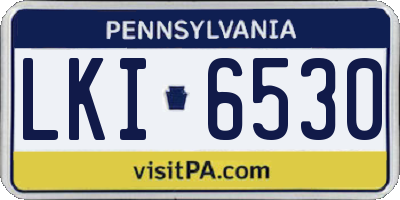 PA license plate LKI6530