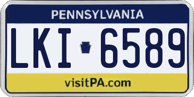 PA license plate LKI6589