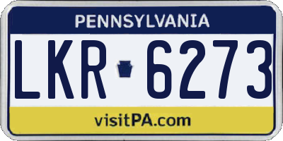 PA license plate LKR6273
