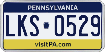 PA license plate LKS0529