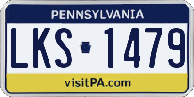 PA license plate LKS1479