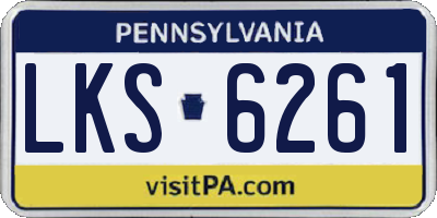 PA license plate LKS6261