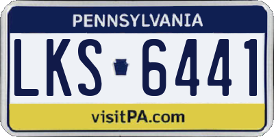 PA license plate LKS6441