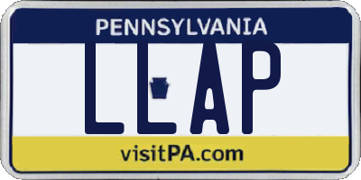 PA license plate LLAP