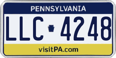 PA license plate LLC4248