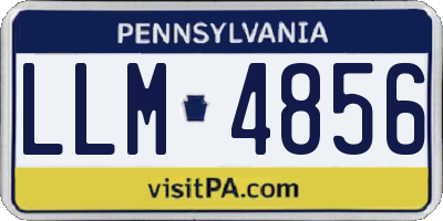 PA license plate LLM4856