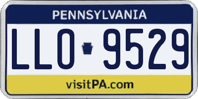 PA license plate LLO9529