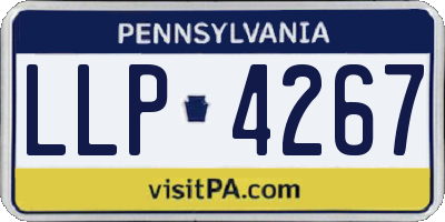 PA license plate LLP4267
