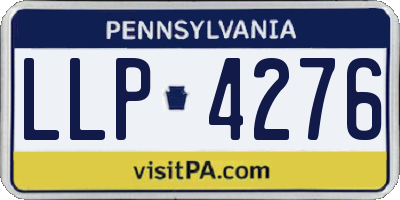 PA license plate LLP4276