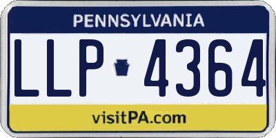 PA license plate LLP4364