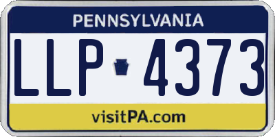PA license plate LLP4373