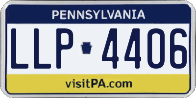 PA license plate LLP4406