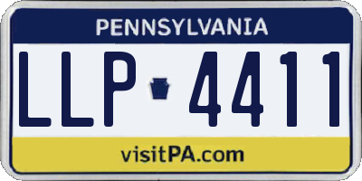 PA license plate LLP4411