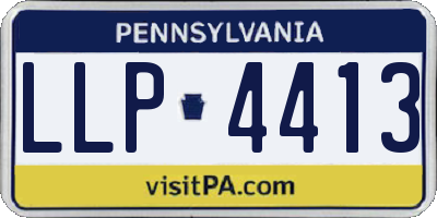 PA license plate LLP4413