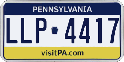 PA license plate LLP4417