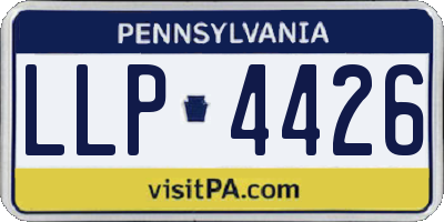 PA license plate LLP4426