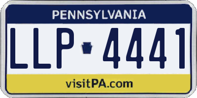PA license plate LLP4441