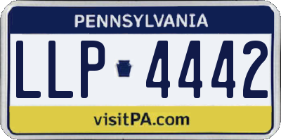 PA license plate LLP4442