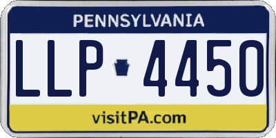 PA license plate LLP4450