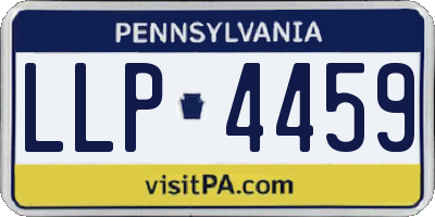 PA license plate LLP4459
