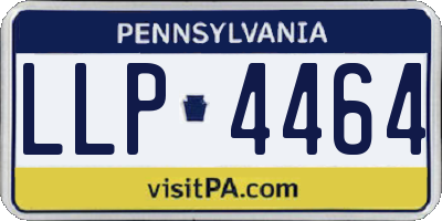 PA license plate LLP4464
