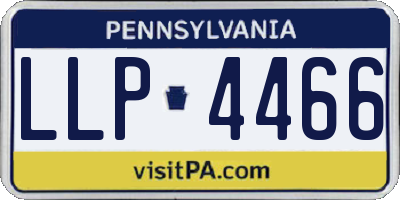 PA license plate LLP4466