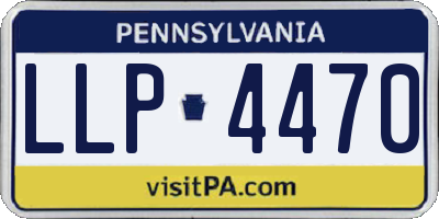 PA license plate LLP4470