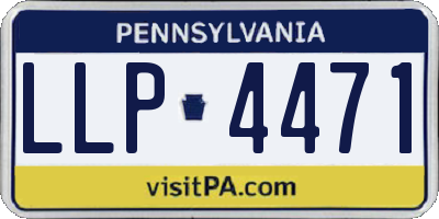 PA license plate LLP4471