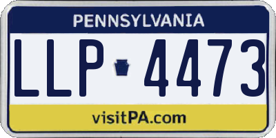 PA license plate LLP4473