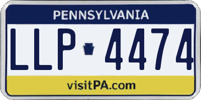 PA license plate LLP4474