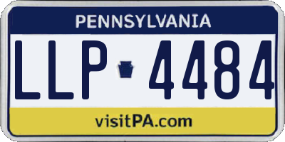 PA license plate LLP4484