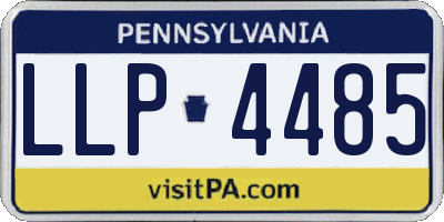 PA license plate LLP4485