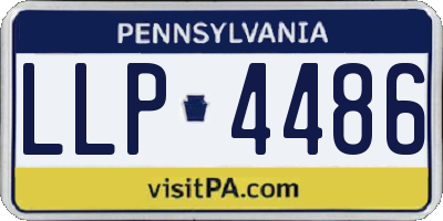 PA license plate LLP4486