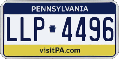 PA license plate LLP4496