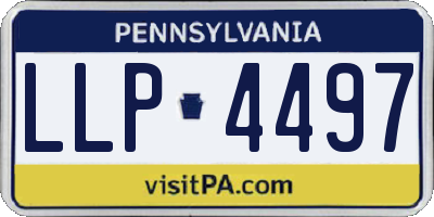 PA license plate LLP4497