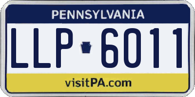 PA license plate LLP6011